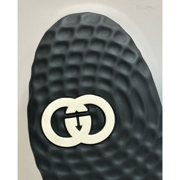 Gucci Dali Soft White/Black Leather Sneakers 13 US (Gucci 12.5) Italy 741656 NIB main image 13